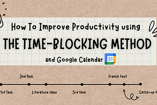 How To Improve Your Productivity Using The Time Blocking Method and Google Calendar