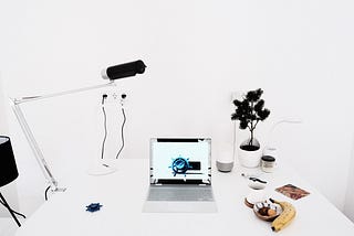 laptop on desk