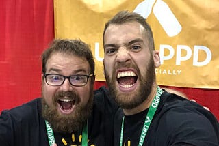 Me and Untappd co-founder, Greg Avola, at the Great American Beer Festival (Sep. 2018)