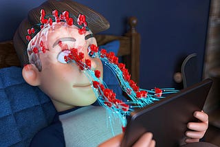 Cartoon image of a boy brainhacking