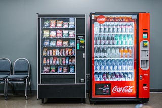 Two vending machines.