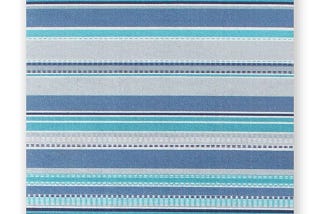 Stylish Blue Stripe Outdoor Rug | Image