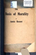 The Basis of Morality | Cover Image