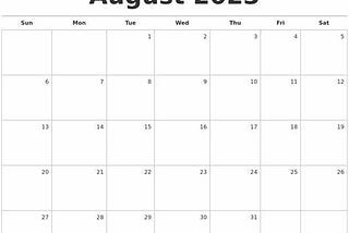 31 Things About August