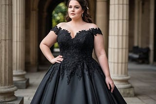 Black-Wedding-Dresses-Plus-Size-1