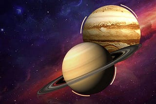 Saturn & Jupiter; Jupiter embrace after 800 years