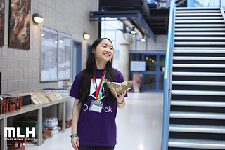Sara Chen at DurHack Spring Week 2017, taken by Steve Tatlow, courtesy of MLH