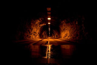 Dark Tunnel without an end