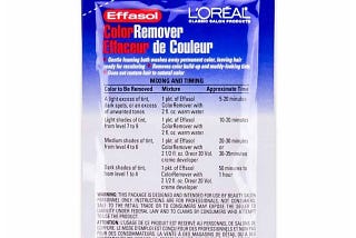 Effasol - L'Oreal Hair Dye Remover | Image