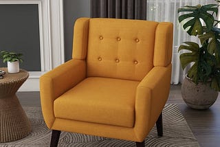 modern-cotton-linen-upholstered-armchair-tufted-accent-chair-orange-1