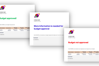 Workflow to collect and approve budgets using Apps Script in Google Sheets