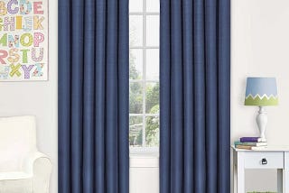 Eclipse Kendall Blue Bedroom Curtains | Image