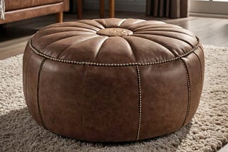 Brown-Microfiber-Ottomans-Poufs-1