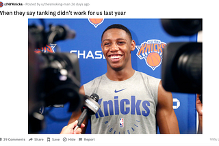 Tanking and its Impact on the Future of the NBA
