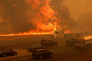 wildfires in the cities of california