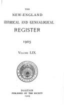 The New England Historical and Genealogical Register | Cover Image