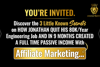 Jonathan Montoya’s Free Affiliate Marketing Course: A Beginner’s Gateway to Online Success