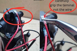 Removing Pressure switch wires