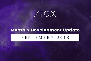 Monthly Development Update