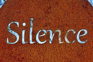 The word Silence