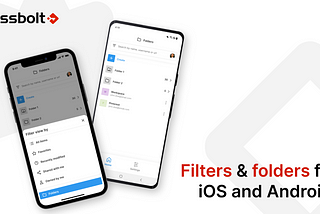 Filters & folders for mobile apps