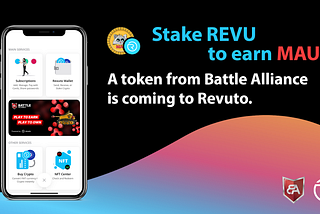 Stake REVU to earn MAU!