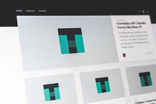 Site with grid layout
