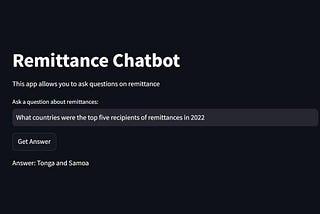 DEVELOPMENT OF AN AI-POWERED REMITTANCE CHATBOT
