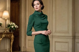 Green-Cowl-Neck-Dress-1