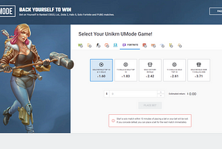 Unikrn Review: How it works, and how I used it to turn $0 into $50 in an hour