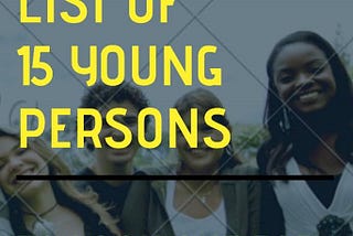 Oluwaseun ADEPOJU’s list of 15 young persons to look out for in 2020