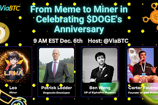 Dogecoin 11th Anniversary AMA: From Meme to Miner — All the Exciting Details You Need to Know!