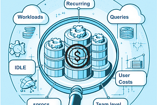 Granular cost attribution and chargeback for warehouse costs on Snowflake
