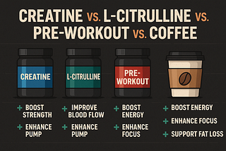 The Ultimate Pre-Workout Guide: Creatine vs L-Citrulline vs Pre-Workout vs Coffee vs BCAA
