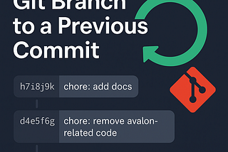 🔁 How I Rewound My Git Branch to Start Fresh (and Why You Might Too)