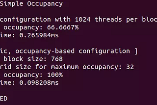 Occupancy in GPU Part 1