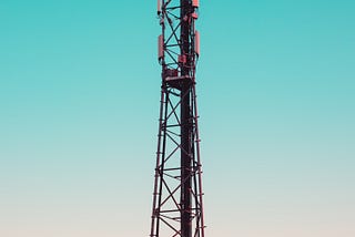 A mobile communications mast