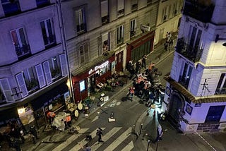 one of the people hit by a vehicle on a terrace in the 20th arrondissement has died