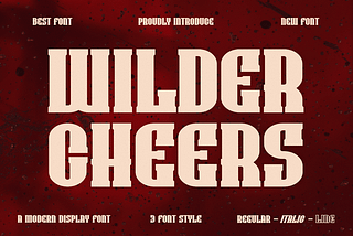 Wilder Cheers Font