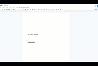 Adding an Electronic Signature to Google Docs