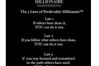 Predictable Millionaire™ — Reveals secret about millionaires on the radio