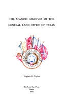 The Spanish Archives of the General Land Office of Texas | Cover Image