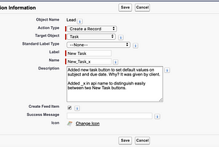 Activity component: Default value of any field on New Task/New Event/Log a call tab in salesforce…