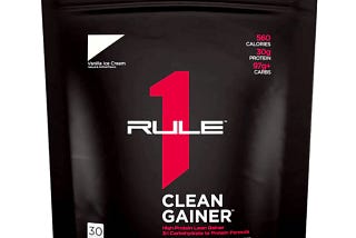 Rule 1 Vanilla Ice Cream Weight Gain Shake | Image