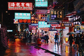 Hong Kong’s well-lit night market