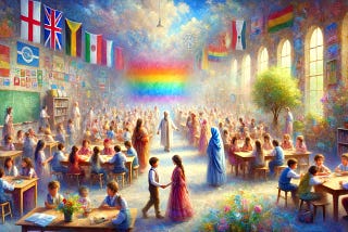 Multicultural Classrooms That See in Color, and Through the Rainbow
