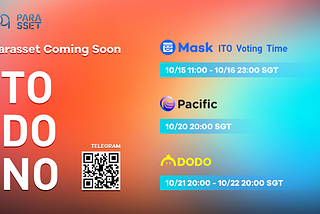 Parasset Protocol (incubated by NEST LABS) will conduct ITO Voting, INO and IDO on Mask, Pacific…