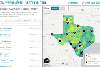 Unveiling the Texas Environmental Justice Explorer