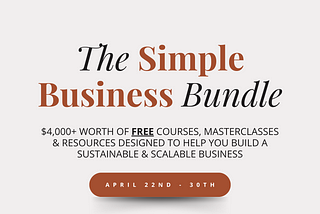 Bundle Alert: The Simple Business Bundle