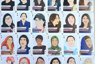 The pictures of 52 exceptional Pakistani women illustrate the Aurat Card pack created by the Cosmosocial.pk